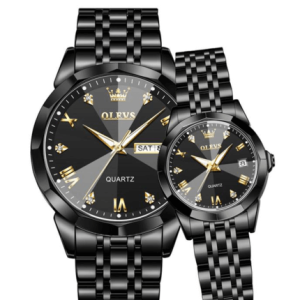 Olevs Couple Watch-Full Black